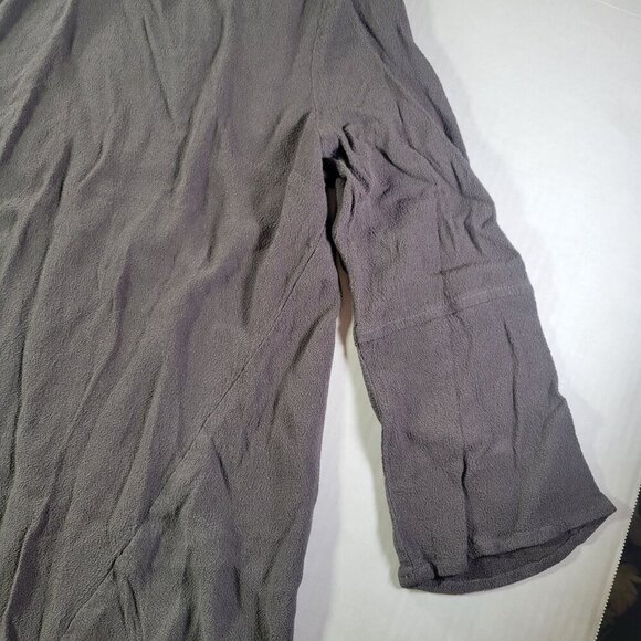 Madewell Women Textured Gray 3/4 Sleeve Tunic Top Size Medium - Picture 4 of 7